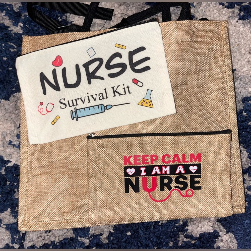Keep calm I am a Nurse tote bag with goodies - Picture 2 of 4